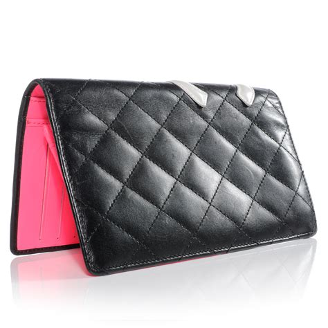 chanel black and white long wallet|where to buy Chanel wallet.